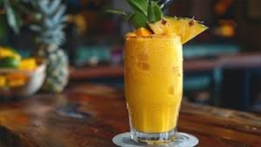 Aprende a preparar un smoothie de piña, mango y agua de coco, no es solo un placer refrescante; es una bomba de nutrientes para tu bienestar en cada sorbo